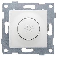Ugra диммер, 500 W, с накладкой и воротком, скрытая установка. белый. | код С11Д6-001 | GUSI ELECTRIC