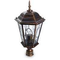 Светильник НТУ-60w на трубу Е27 IP44 черное золото | код 11321 | Feron