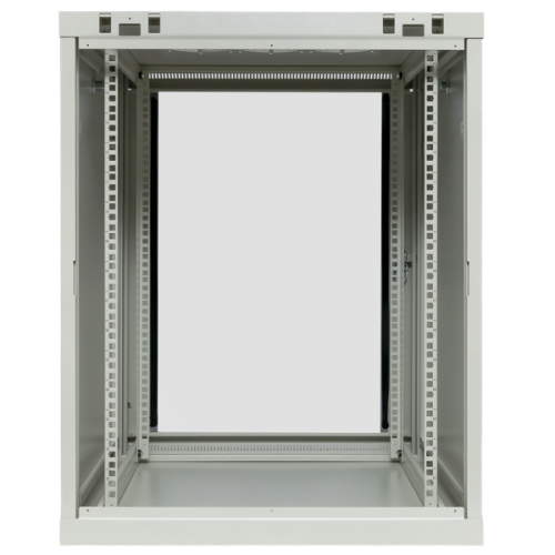 Шкаф настенный 19 TERACOM PRO 12U 600х600 мм дверь стеклянная с замком-ручкой серый | код TRP-WLL-1266-40G | EKF фото 5