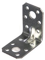 Уголок крепежный усиленный 50х50х36х2 мм оцинкованный | код 124410 | Tech-KREP