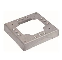 Connect Цоколь для соединен напольного кабель-канала с 4-мя перфорациями 85x18мм алюминий | код KTA804-8 | Simon