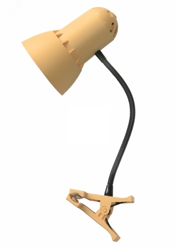 Cветильник Надежда ПШ 40 Вт Е27 б/л на прищепке гибкая стойка ваниль | код | Трансвит