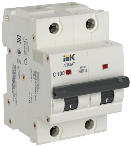 ARMAT Авт. выкл. M10H 2P C 100A IEK | код AR-M10H-2-C100 | IEK