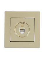 Розетка компьютерная 1-м СП Vesna механизм титан LEZARD 742-3788-140