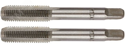 Метчики ручные, комплект 2 шт М16 х 2.0 мм | код 70894М | MOS