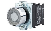 Кнопка плоская PB1S, белая, без фиксации, с подсветкой без LED, 1NO, 6A 230VAC/24VDC, 22mm, IP65 | код PB1S-10D/W00 | АРТ