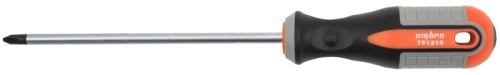 751215 Отвертка стержневая крестовая ROUND GRIP, PH2x150 мм | код 751215 | Ombra