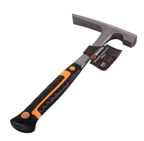 Молоток каменщика 600г двухкомпонентн. рукоятка; цельнометал. Вихрь 73/6/8/10 фото 3