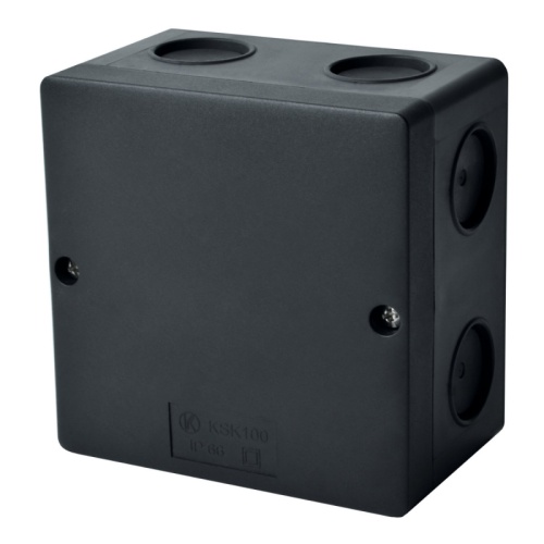 Коробка распределительная KSK 100 UV HF (FA) для О/П черная 100x100x60мм IP66 | код KSK 100_FA | KOPOS