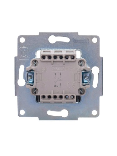 Механизм кнопки звонка СП VESNA жемчуж./бел. перламутр LEZARD 742-3088-103 фото 6