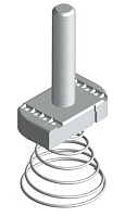 STRUT-болт 12х30 с конусной пружиной TDZ EKF | код stbkp12x30-TDZ | EKF