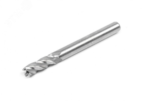 Фреза концевая 5.0 мм, z=4, цилиндрический хвостовик, марка стали - Р6М5 | код 351906 | Hortz