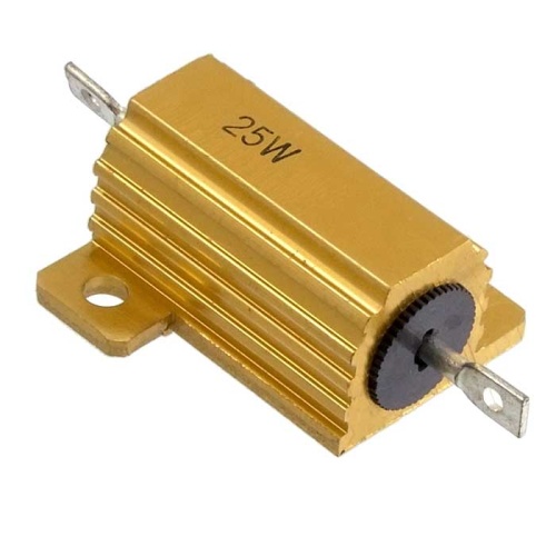 Мощный постоянный резистор RUICHI RX24 25W 5% 1R, алюминиевый корпус | код 107760 | Ruichi