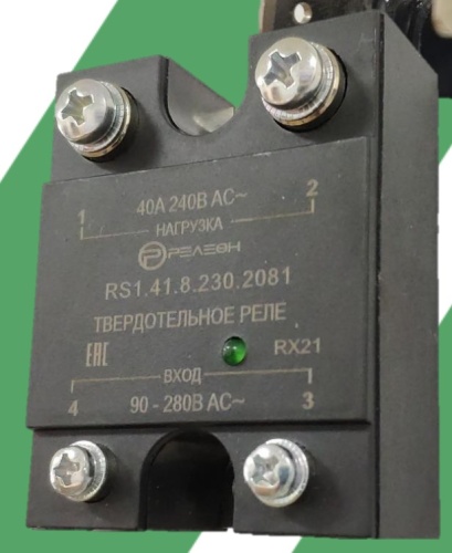 RS1.41.8.230.2081 Твердотельное реле (~ 90-280В AC) выходная цепь 1НО 40А, 48-280В AC переключение через 0 светодиод | код RS14182302081 | РЕЛЕОН