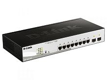 Коммутатор управляемый L2 PoE 8 портов 10/100/1000 Мб/с, 2хSFP, 65 Вт | код DGS-1210-10P/F3A | D-Link