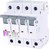 Автоматический выключатель ETIMAT 6 3p+N C 10А (6 kA) | код 002146514 | ETI