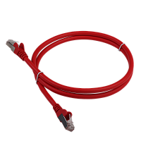 Патч-корд LANMASTER LSZH SFTP кат.6A, 5.0 м, красный | код LAN-PC45/S6A-5.0-RD | LANMASTER