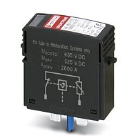 Штекерный модуль для защиты от перенапряжений, тип 1/2 VAL-MS-T1/T2 1000DC-PV-ST | код 2801162 | PHOENIX CONTACT
