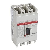 Выключатель автоматический DRX125 термомагнитный 15A 3П 20кА | код 27020 | Legrand