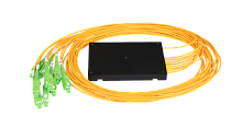 Сплиттер планарный NIKOMAX 1x8, одномодовый 9/125мкм, стандарта G657.A1, SC/APC, стандартный корпус, с равным коэффициентом деления, 2 мм | код NMF-SPP1X8A1-SCA-B | NIKOMAX