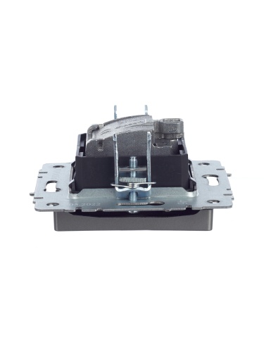 BRITE Розетка двойная TV+SAT РТВ/РСп12-БрС сталь | код BR-AF20-O-K46 | IEK фото 4