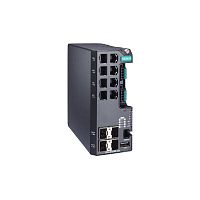 Коммутатор EDS-4012-8P-4GS-LVA Managed Gigabit Ethernet switch with 8 10/100BaseT(X) ports with 802.3bt PoE, 4 100/1000BaseSFP ports, dual power inputs 12/24/48 VDC, 48 VDC for PoE, t: -10/60 | код 00-06141225 | MOXA