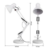 Светильник настольный белый N-214-E27-40W-W ЭРА | код Б0035069 | ЭРА