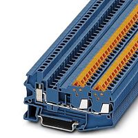 Проходные клеммы QTCU 1,5-TWIN BU | код 3050057 | PHOENIX CONTACT