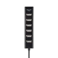 Разветвитель USB на 7 портов черный REXANT | код 18-4107 | REXANT