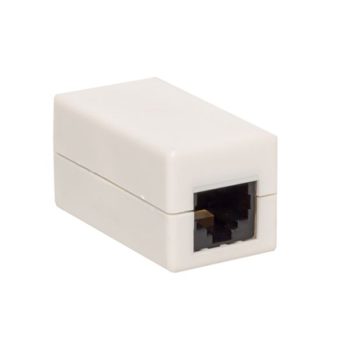 Адаптер проходной RJ45-RJ45 кат.5E неэкранир. TERACOM бел. | код TRC-INLC-2RJ45-5EUTP-WH | EKF фото 2