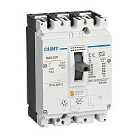 Выключатель автоматический 3п 250А 70кА NM8NDC-250Q TM с рег. термомагнит. расцеп. (R) CHINT 271284