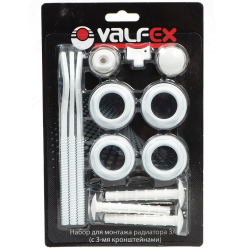 Комплект для монтажа радиаторов с 3-мя кронштейнами 3/4'' | код AD-1003 3/4 | VALFEX