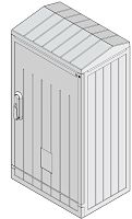Шкаф полиэстеровый армированный KVR 00 (Ш460хГ342) | код 001601600 | ETI