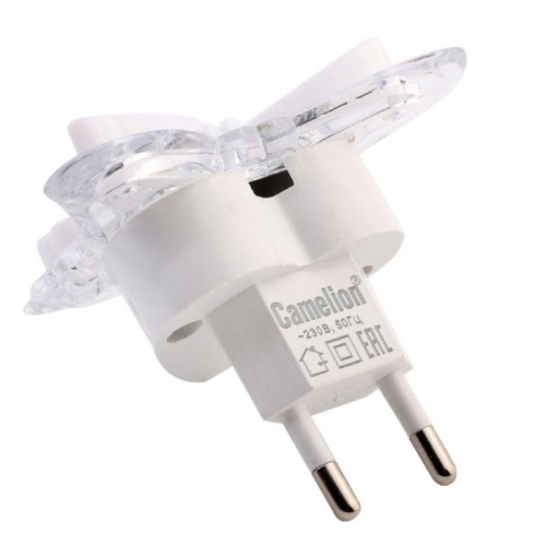 Светильник светодиодный ночник LED "Бабочка" RGB 220В Camelion NL-259 15377 фото 7 Светильник светодиодный ночник LED "Бабочка" RGB 220В Camelion NL-259 15377 фото 7
