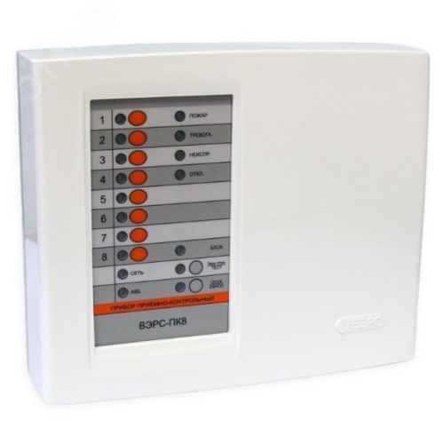 Прибор приемно-контрольный охранно-пожарный -ПК 8П версия 3.2 | код 00085300 | ВЭРС