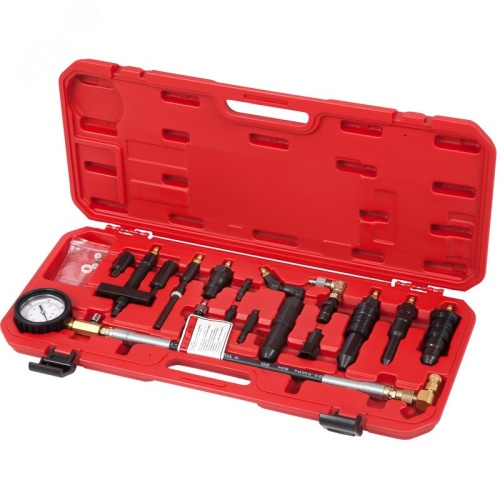 Компрессометр дизельный 0-70 атм комплект адаптеров | код 120-12070C | Мастак