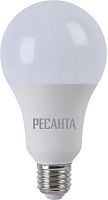 Лампа светодиодная LL-R-A80-20W-230-3K-E27 (груша, 20Вт, тепл., Е27) Ресанта, , Шт | код 76/1/21 | РЕСАНТА