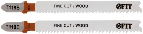 Набор полотен по дереву HCS фрезерованные волнистые зубья 91/67/2мм Т119В (уп.2шт) FIT 40936 фото 2