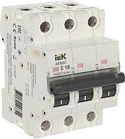 ARMAT Автоматический выключатель M10N 3P C 16А | код AR-M10N-3-C016 | IEK 
