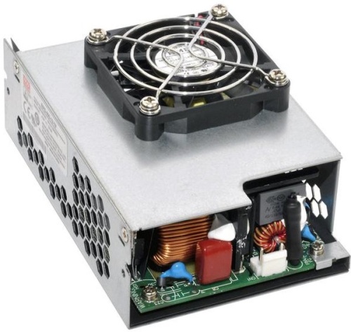 Источник питания AC-DC, med, 403.2Вт (254.4 Вт без обдува), ККМ, вход 80…264В AC 47…63Гц, 117…370B DC, выход 48В/8.4А (вент.), рег. вых. 45.6...50.4, изоляция 4000В AC, на плате 130х86.6х66.5мм, -30…+70С, вентилятор сверху | код RPS-400-48-TF (0) Бр