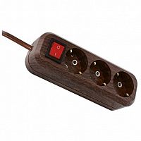 Удлинитель ЭКО 3-местный, с выключателем, 3м, с заземлением, SQ1303-3101 | код. SQ1303-3101 | TDM