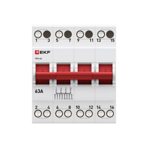 Переключатель трехпозиционный ТПС-63 4P 63А PROxima | код TPS463 | EKF фото 4