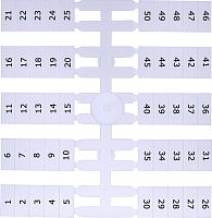 Маркировочная табличка (200шт.) EO4 (1-50) | код 003901773 | ETI