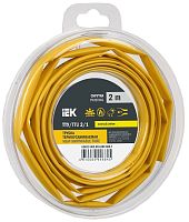 Трубка термоусадочная ТТУ нг-LS 2/1 желт. (уп.2м) | код UDR12-002-001-002-K05-T | IEK