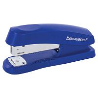 Степлер №24/6, 26/6 BRAUBERG Standard+, до 30 листов, синий, 228609 | код 228609 | BRAUBERG