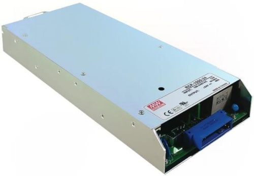 Источник питания AC-DC, 1000Вт, вход 90...264В AC 47...63Гц/127...370В DC, выход 48В/21А рег, выхода 46,3...49,7В, изоляция 3000В AC, в кожухе 295х127х41мм, -20...+60С, шина I2C | код RCP-1000-48-C | MeanWell