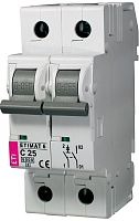Автоматический выключатель ETIMAT 6 1p+N С 25А (6 kA) | код 002142518 | ETI
