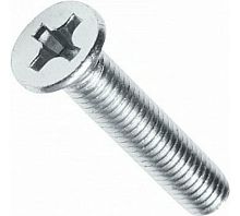 Винт DIN965 М5х20 потайная голова класс прочности 4.8 покрытие цинк | код DIN965-М5х20 | Крепдил