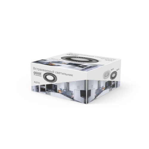 Светильник светодиодный Aluminium GU5.3 IP20 170-260В ДВО круг GAUSS AL014 фото 3