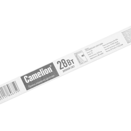 Лампа люминесцентная FT5-28W/54 28Вт T5 6500К G5 Camelion 3335 фото 4